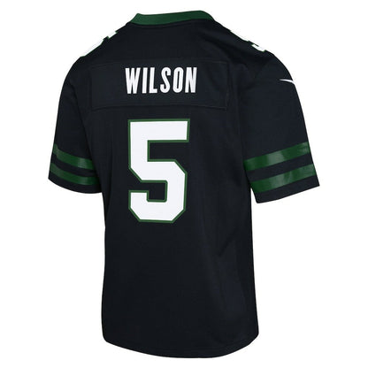 Garrett Wilson New York Jets Youth Game Jersey - Black | Nike for sale