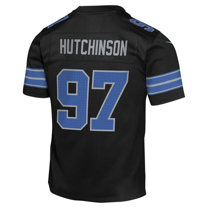 Aidan Hutchinson Detroit Lions Youth Game Jersey - Black | Nike discount