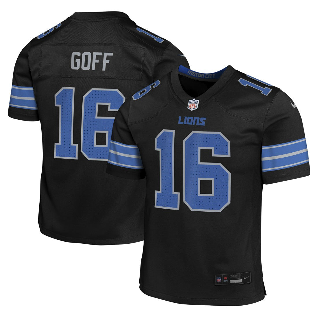 Jared Goff Detroit Lions Youth Game Jersey - Black | Nike on sale