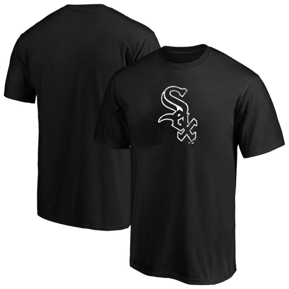 Chicago White Sox Profile Big & Tall Weathered Logo T-Shirt - Heather Black