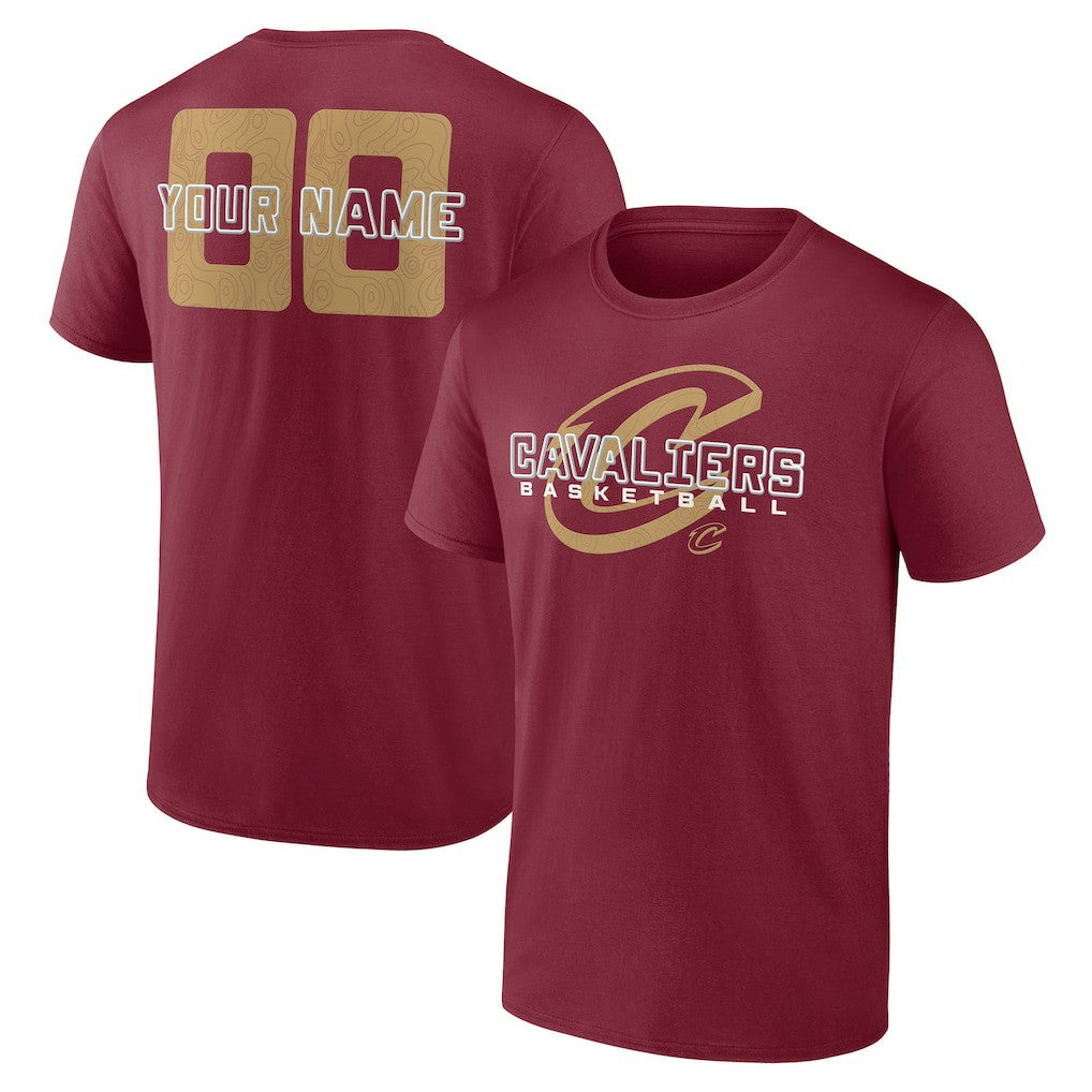 Cleveland Cavaliers Stellar Personalized Name & Number T-Shirt sale - Wine discount