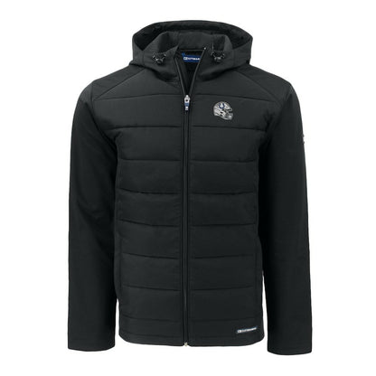 Indianapolis Colts Cutter & Buck Helmet Big & Tall Evoke Hybrid Eco Softshell Recycled Full-Zip Hoodie Jacket - Black discount