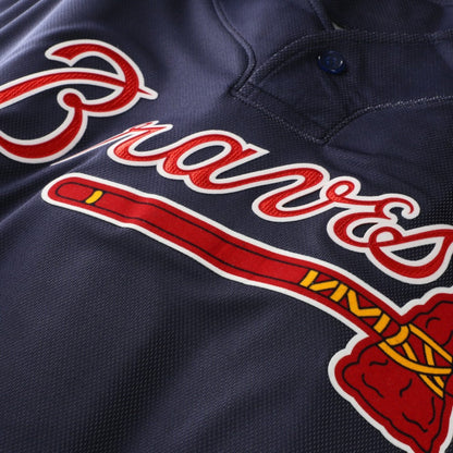 John Smoltz Atlanta Braves Authentic Batting Practice Jersey - Navy | Mitchell & Ness