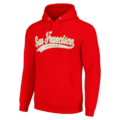 San Francisco 49ers Starter Unisex Tailsweep Pullover Hoodie - Scarlet online