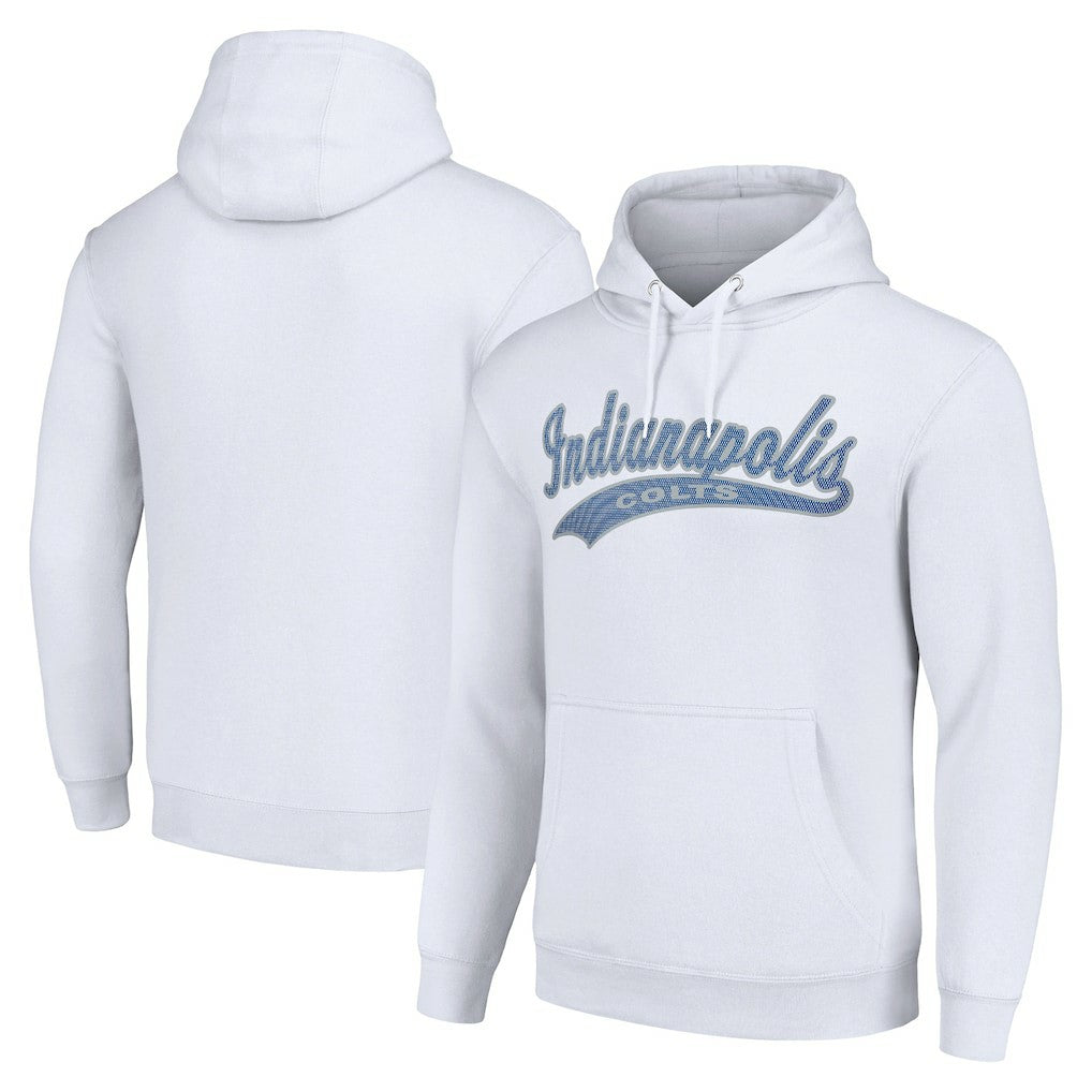 Indianapolis Colts Starter Unisex Tailsweep Pullover Hoodie - White on sale