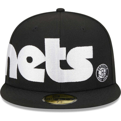 Brooklyn Nets Checkerboard UV 59FIFTY Fitted Hat - Black | New Era online