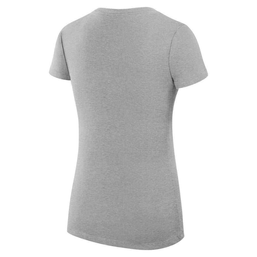 Kansas City Royals G-III 4Her by Carl Banks Women's Super-Slim Fit Lightweight City Graphic V-Neck T-Shirt - Heather Gray