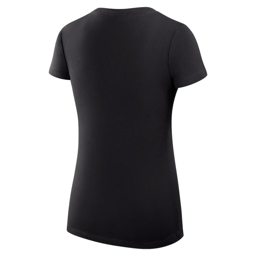 Miami Marlins G-III 4Her by Carl Banks Women's Super-Slim Fit Lightweight City Graphic V-Neck T-Shirt - Black