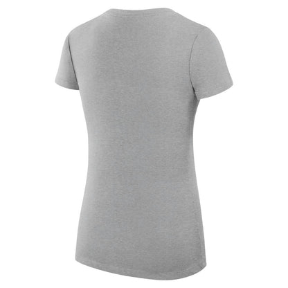 Minnesota Twins G-III 4Her by Carl Banks Women's Super-Slim Fit Lightweight City Graphic V-Neck T-Shirt - Heather Gray