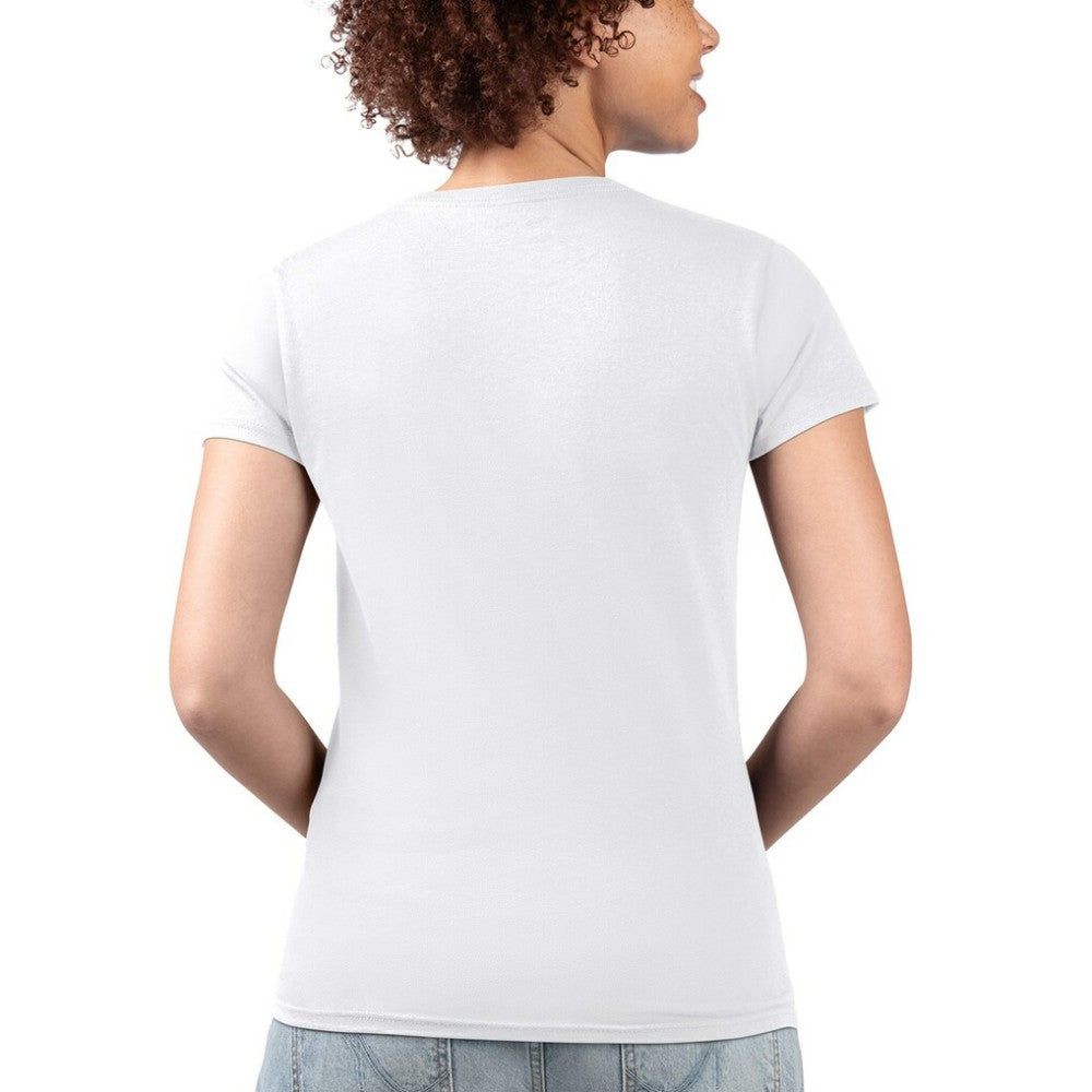 Washington Nationals G-III 4Her by Carl Banks Women's Super-Slim Fit Lightweight City Graphic V-Neck T-Shirt - White