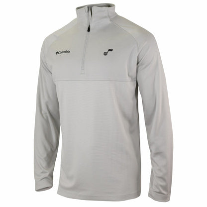 Utah Jazz Omni-Wick Rockin' It Quarter-Zip Pullover Top - Heather Gray | Columbia cheap