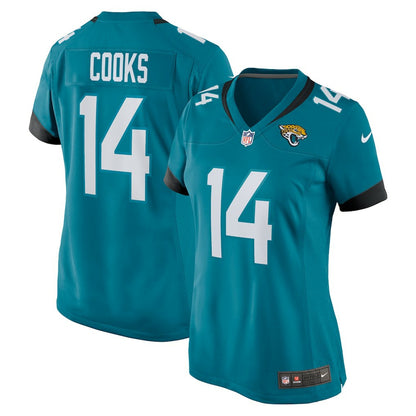 Elijah Cooks Jacksonville Jaguars Women's Team Game Jersey - Teal | Nike for sale