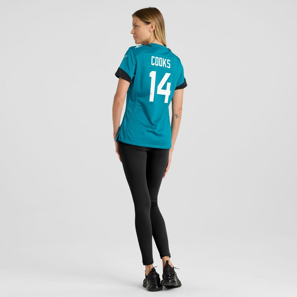 Elijah Cooks Jacksonville Jaguars Women's Team Game Jersey - Teal | Nike for sale