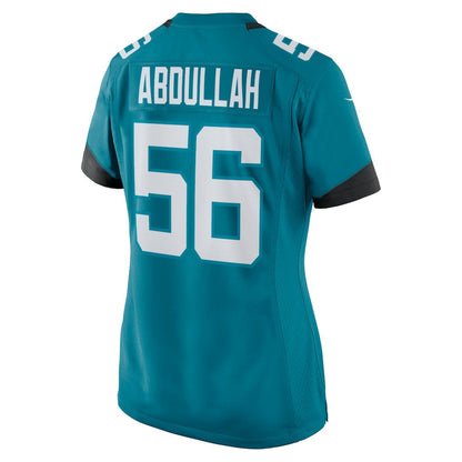 Yasir Abdullah Jacksonville Jaguars Women's Team Game Jersey - Teal | Nike discount