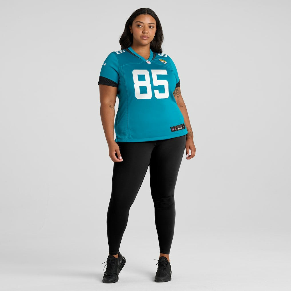 Brenton Strange Jacksonville Jaguars Women's Team Game Jersey - Teal | Nike online