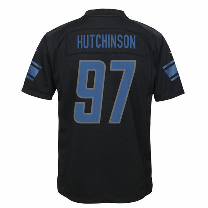 Aidan Hutchinson Detroit Lions Youth Game Jersey - Black | Nike discount
