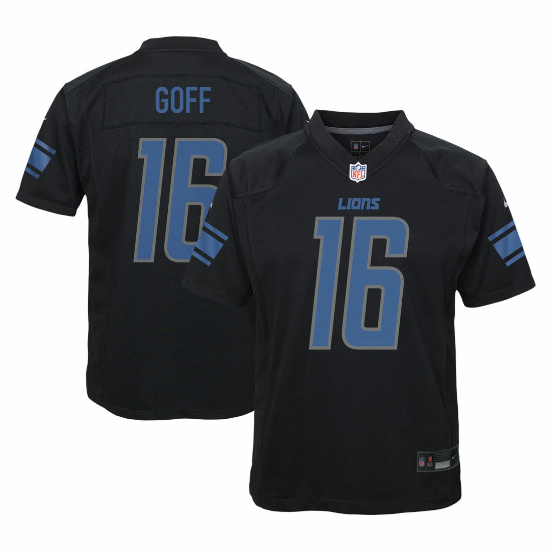 Jared Goff Detroit Lions Youth Game Jersey - Black | Nike outlet