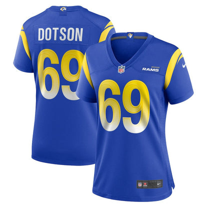 Kevin Dotson Los Angeles Rams Women's Game Jersey - Royal | Nike discount