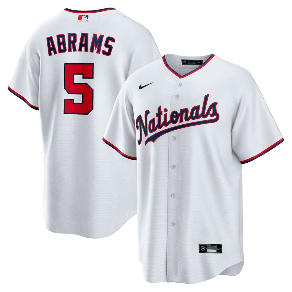 CJ Abrams Washington Nationals Youth Home Replica Player Jersey - White | Nike