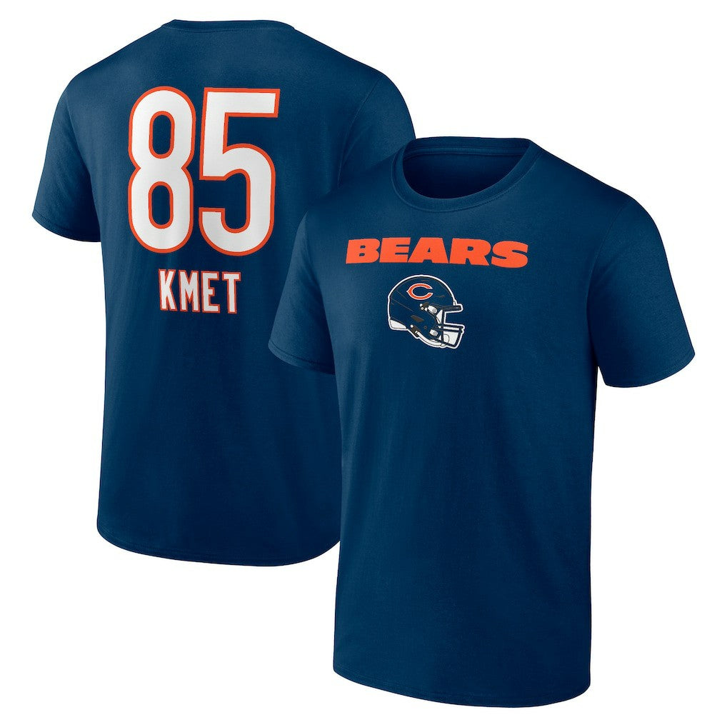Cole Kmet Chicago Bears Team Wordmark Player Name & Number T-Shirt - Navy cheap