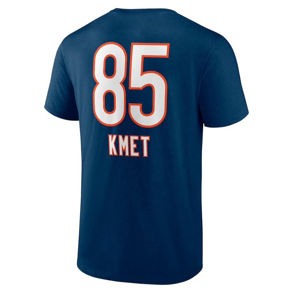 Cole Kmet Chicago Bears Team Wordmark Player Name & Number T-Shirt - Navy cheap