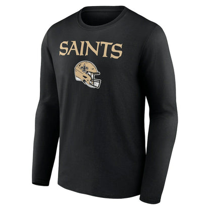 Chris Olave New Orleans Saints Team Wordmark Player Name & Number Long Sleeve T-Shirt - Black cheap