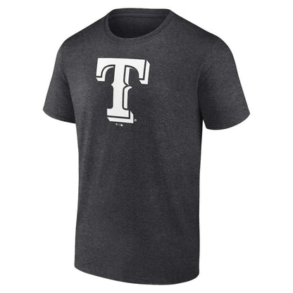 Texas Rangers Personalized Monochrome Name & Number T-Shirt - Charcoal