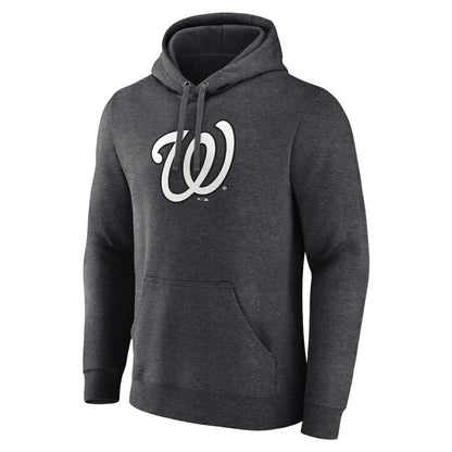 Washington Nationals Personalized Monochrome Name & Number Pullover Hoodie - Charcoal