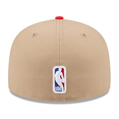 Chicago Bulls 2024 NBA Draft 59FIFTY Fitted Hat - Tan/Red | New Era for sale