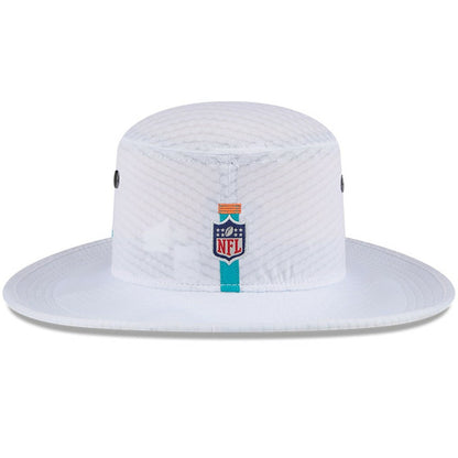 Miami Dolphins New Era 2024 NFL Training Camp Panama Bucket Hat - White sale