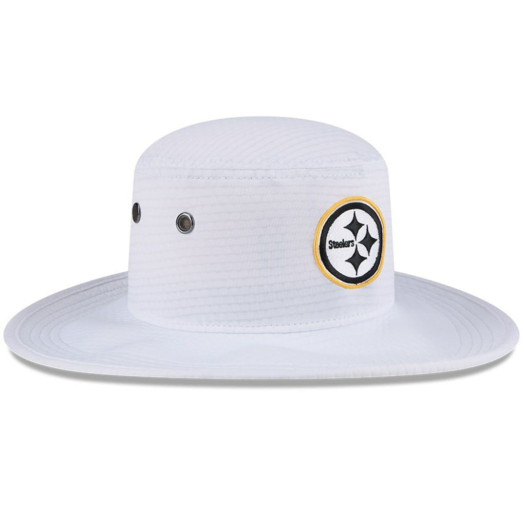 Pittsburgh Steelers New Era 2024 NFL Training Camp Panama Bucket Hat - White on sale