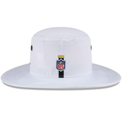 Pittsburgh Steelers New Era 2024 NFL Training Camp Panama Bucket Hat - White on sale
