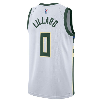 Damian Lillard Milwaukee Bucks Unisex Fear The Deer Swingman Player Jersey - Association Edition - White | Nike cheap