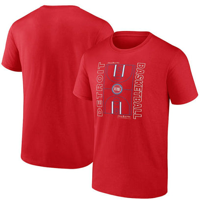 Detroit Pistons Michelob Ultra Full Court T-Shirt - Red sale