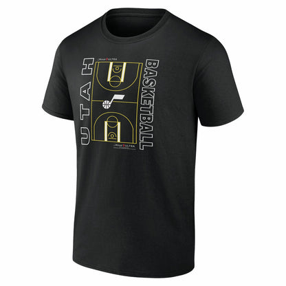 Utah Jazz Michelob Ultra Full Court T-Shirt - Black for sale