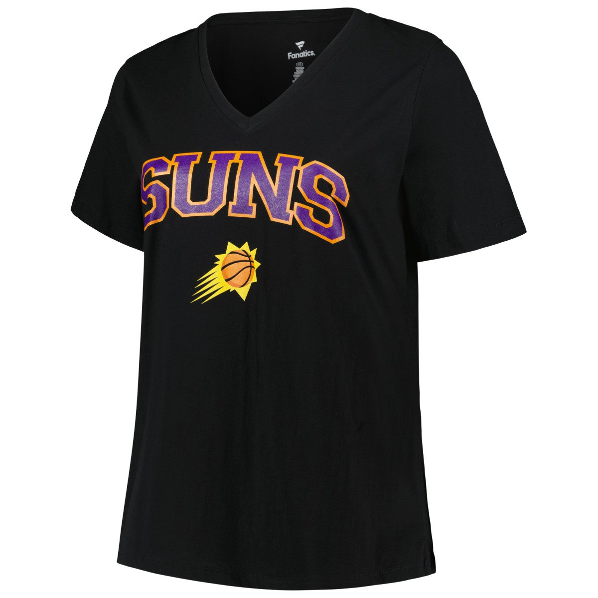 Phoenix Suns Profile Women's Plus Size Arch Over Logo V-Neck T-Shirt - Black online