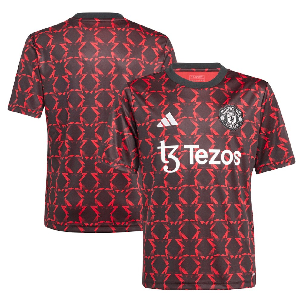 Manchester United Youth 2024/25 Pre-Match Top - Black | Adidas online