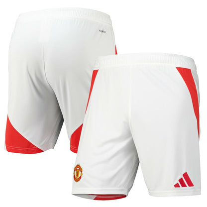 Manchester United 2024/25 Home Replica AEROREADY Shorts - White | Adidas outlet