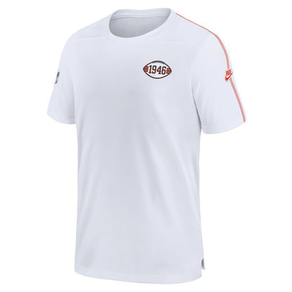 Cleveland Browns Sideline Alternate Logo Coach Performance T-Shirt - White | Nike on sale