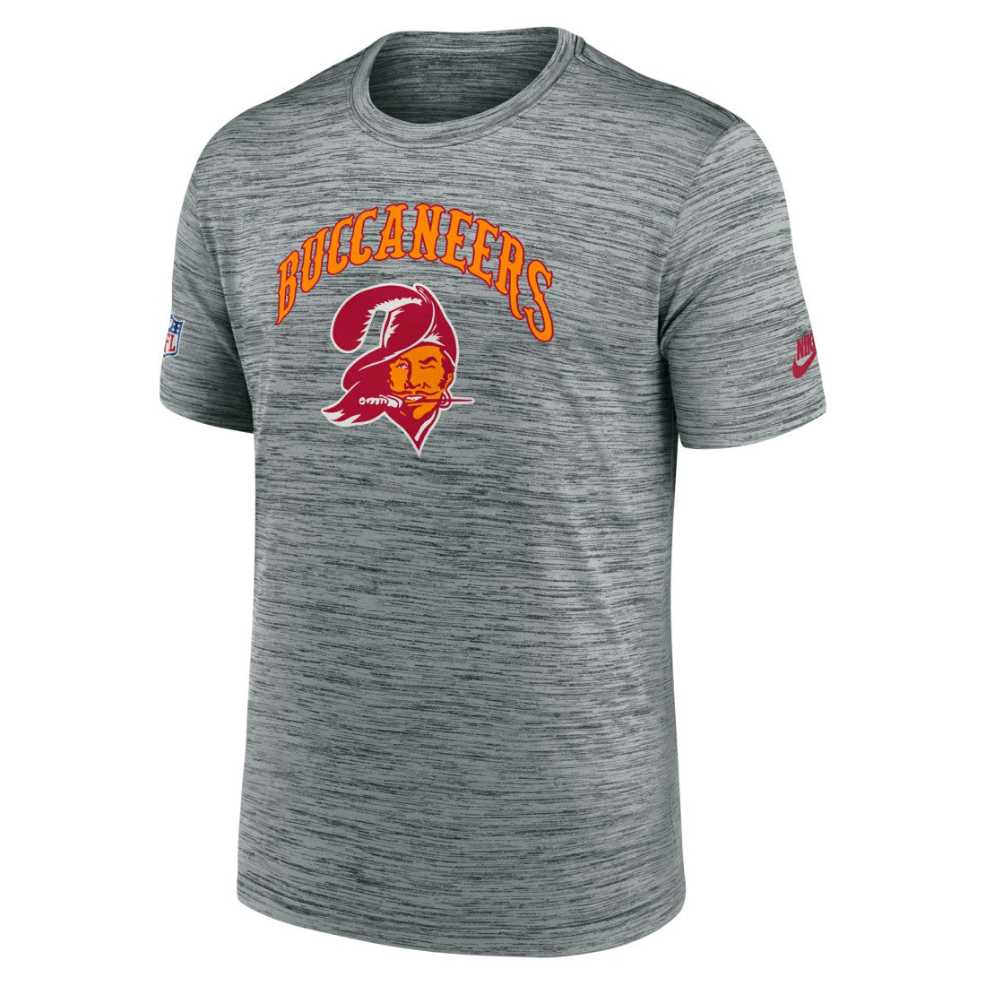 Tampa Bay Buccaneers Sideline Velocity Throwback Logo Dri-FIT T-Shirt - Gray | Nike for sale