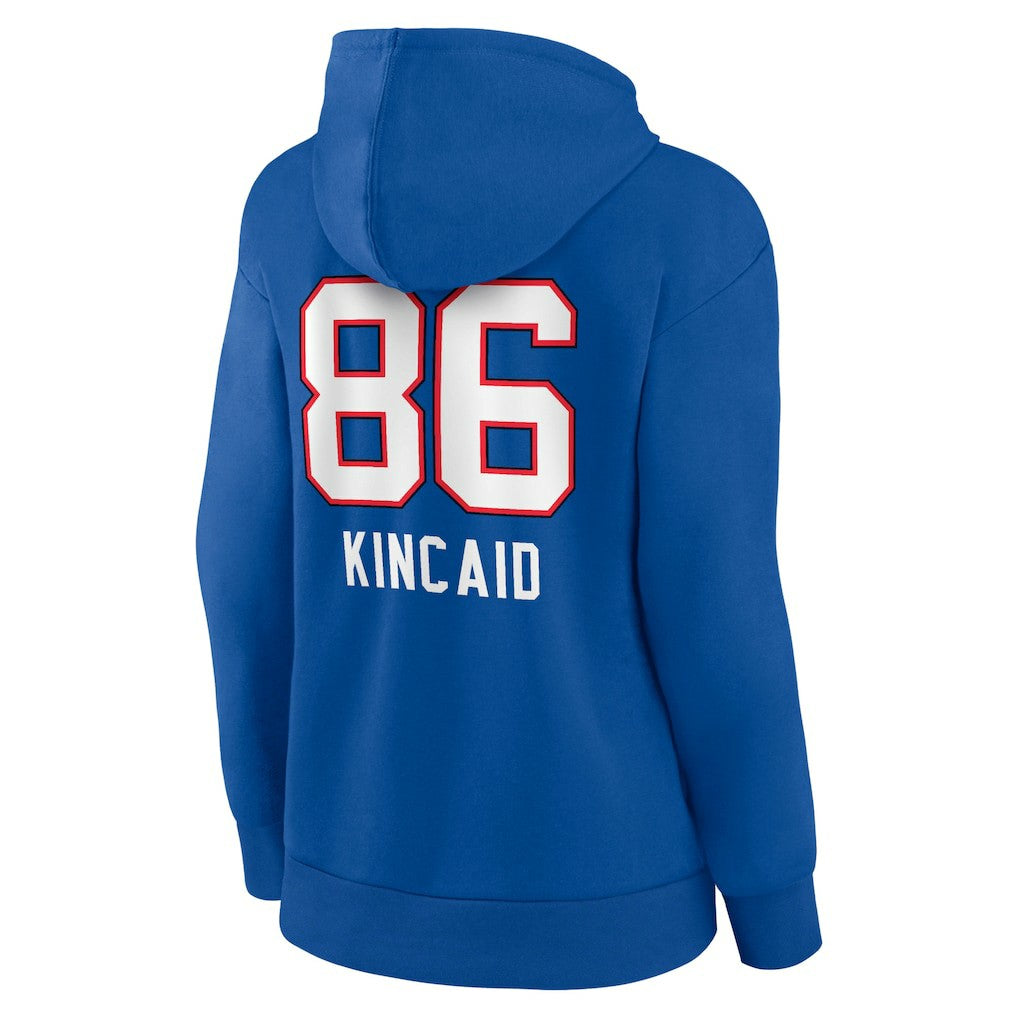 Dalton Kincaid Buffalo Bills Women's Team Wordmark Player Name & Number Pullover Hoodie - Royal outlet