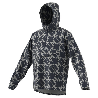 Manchester United 2024/25 Half-Zip Hoodie Windbreaker Jacket - Charcoal | Adidas outlet