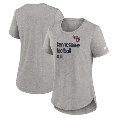 Tennessee Titans Women's Team Shout Out Tri-Blend T-Shirt - Heather Gray | Nike on sale
