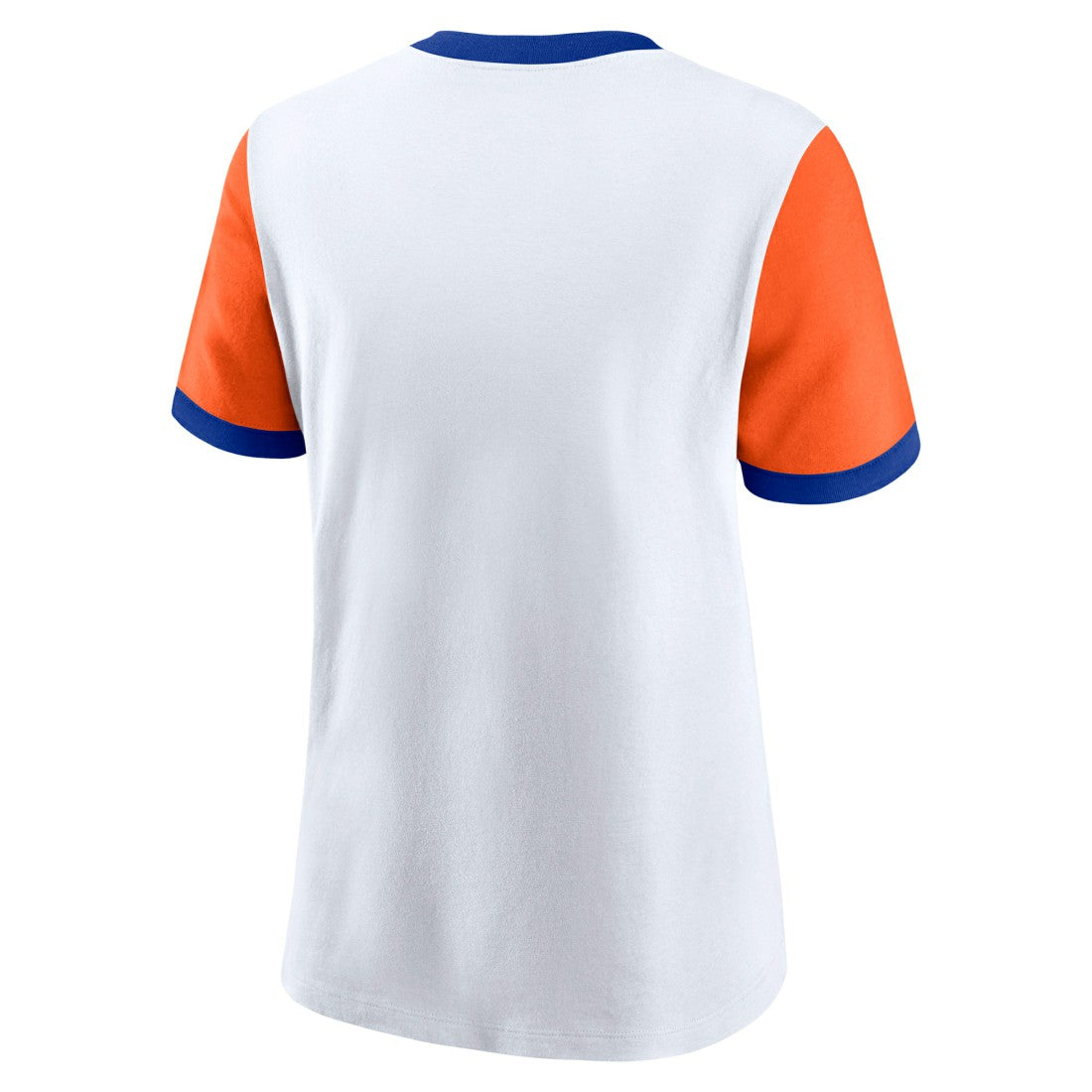 Denver Broncos Women's Rewind Ringer T-Shirt - White/Orange | Nike for sale