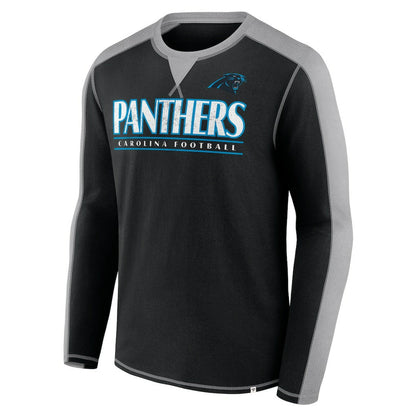 Carolina Panthers Behind the Line Long Sleeve T-Shirt - Black/Gray on sale
