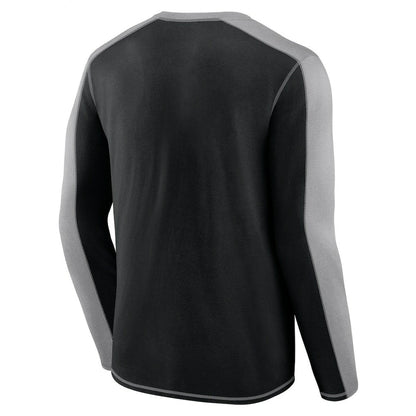 Carolina Panthers Behind the Line Long Sleeve T-Shirt - Black/Gray on sale