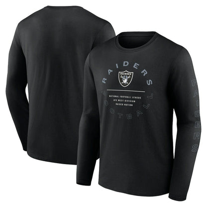 Las Vegas Raiders Stat Sheet Long Sleeve T-Shirt - Black cheap