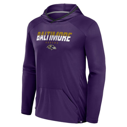 Baltimore Ravens Transitional Defender Hoodie Long Sleeve T-Shirt - Purple outlet
