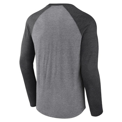 Cleveland Browns Tri-Blend Raglan Long Sleeve T-Shirt - Heather Gray/Charcoal outlet