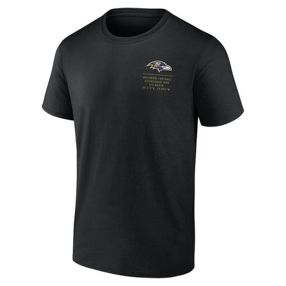 Baltimore Ravens Repeat Stats T-Shirt - Black discount